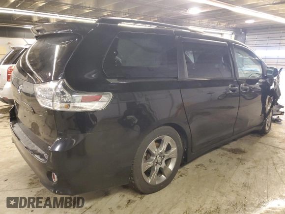 2011 Toyota Sienna SE with VIN 5TDXK3DC5BS115806, listed as a Copart auction lot 41824695 with 214,144 mi miles and Salvage Title. Bid and sale history available at carsss.com. Image 3.