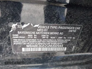 2016 BMW 3 Series 328i xDrive с VIN WBA8E3G52GNU02944, выставлен на аукционе IAAI как лот 42429072 с пробегом 81 520 миль миль и . История ставок и продаж доступна на DreamBid. Изображение 9.