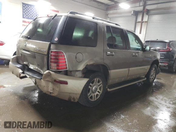 2004 Mercury Mountaineer Convenience z VIN 4M2ZU86K74UJ02231, wystawiony jako Copart lot #76743034 z przebiegiem 201 855 mil mil oraz Szkoda całkowita • Salvage title. Historia ofert i sprzedaży dostępna na DreamBid. Obrazek 3.