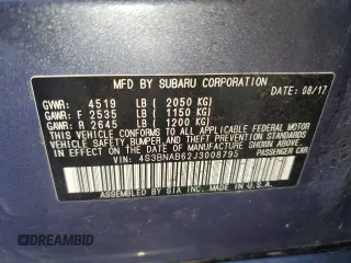 2018 Subaru Legacy with VIN 4S3BNAB62J3008795, listed as a Copart auction lot 50188493 with 66,101 mi miles. Bid and sale history available at carsss.com. Image 15.