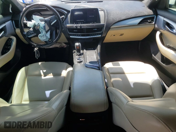 2021 Cadillac CT5 Luxury with VIN 1G6DW5RKXM0112301, listed as a Copart auction lot 52497035 with 69,261 mi miles and Salvage title. Bid and sale history available at DreamBid. Image 8.