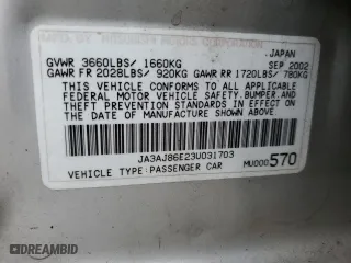 2003 Mitsubishi Lancer OZ-Rally with VIN JA3AJ86E23U031703, listed as a Copart auction lot 67078494 with 174,053 mi miles and Salvage Title. Bid and sale history available at carsss.com. Image 12.