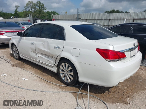 2011 Toyota Avalon with VIN 4T1BK3DB9BU437812, listed as a IAAI auction lot 42056518 with 126,239 mi miles and . Bid and sale history available at carsss.com. Image 3.