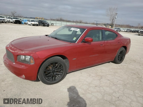 2006 Dodge Charger R/T with VIN 2B3KA53H56H134416, listed as a Copart auction lot 47165505 with 194,484 mi miles and Clean Title. Bid and sale history available at carsss.com. Image 1.