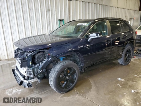 2021 Toyota RAV4 Hybrid XSE with VIN 2T3E6RFV7MW009954, listed as a Copart auction lot 54954425 with 61,397 mi miles and Salvage title. Bid and sale history available at DreamBid. Image 1.