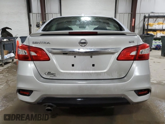2017 Nissan Sentra SR with VIN 3N1AB7AP2HY386380, listed as a Copart auction lot 53996325 with 37,913 mi miles and Salvage title. Bid and sale history available at DreamBid. Image 6.