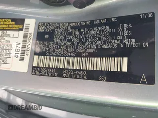 2006 Toyota Sienna CE with VIN 5TDZA23C26S584462, listed as a IAAI auction lot 41532297 with Not Provided miles and . Bid and sale history available at DreamBid. Image 9.