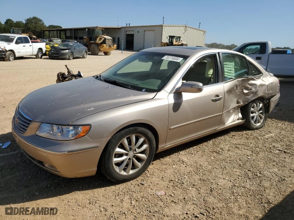 2007 Hyundai Azera SE with VIN KMHFC46F47A145627, listed as a Copart auction lot 75274604 with 83,904 mi miles and Salvage Title. Bid and sale history available at carsss.com. Image 1.