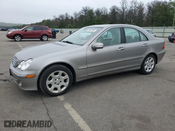 2006 Mercedes-Benz C 280 Luxury with VIN WDBRF92H46F774155, listed as a Copart auction lot 59687985 with 56,007 mi miles and Salvage title. Bid and sale history available at DreamBid. Image 1.