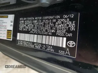 2013 Scion tC with VIN JTKJF5C75D3048146, listed as a Copart auction lot 45373245 with 109,438 mi miles and Salvage Title. Bid and sale history available at carsss.com. Image 12.