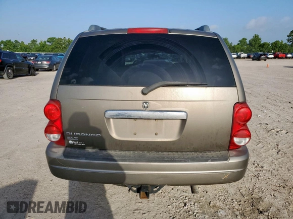2004 Dodge Durango SLT with VIN 1D4HD48N64F205844, listed as a Copart auction lot 60655835 with 192,935 mi miles and Salvage title. Bid and sale history available at DreamBid. Image 6.