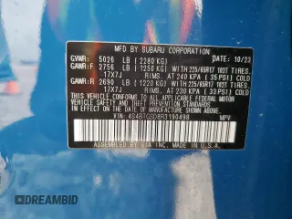 2024 Subaru Outback Wilderness z VIN 4S4BTGSD8R3190498, wystawiony jako Copart lot #56703775 z przebiegiem 31 376 mil mil oraz Szkoda całkowita • Salvage title. Historia ofert i sprzedaży dostępna na DreamBid. Obrazek 13.