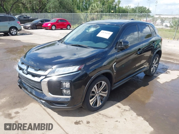 2020 Mitsubishi Outlander Sport ES 2.0 with VIN JA4AR3AU8LU028620, listed as a IAAI auction lot 42176148 with 84,100 mi miles. Bid and sale history available at carsss.com. Image 2.