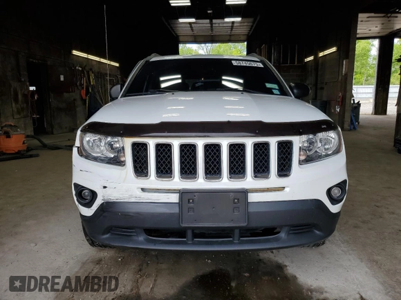 2016 Jeep Compass Sport with VIN 1C4NJDBB7GD627029, listed as a Copart auction lot 58745075 with 108,175 mi miles and Salvage title. Bid and sale history available at DreamBid. Image 5.