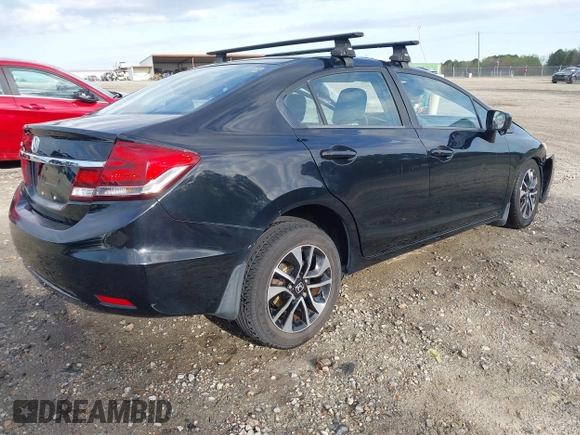 2014 Honda Civic Sedan EX with VIN 19XFB2F82EE082888, listed as a IAAI auction lot 41911732 with 183,450 mi miles. Bid and sale history available at carsss.com. Image 4.