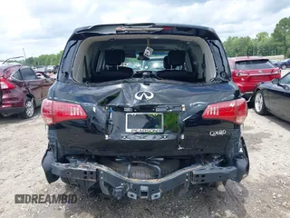 2017 Infiniti QX80 Signature Edition with VIN JN8AZ2NE9H9152154, listed as a IAAI auction lot 42457572 with 108,080 mi miles and . Bid and sale history available at DreamBid. Image 6.