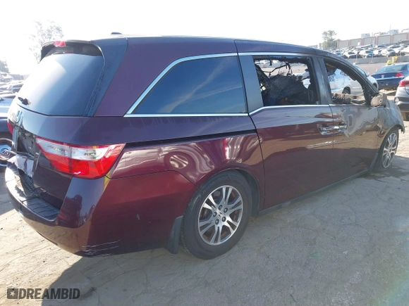 2013 Honda Odyssey EX-L with VIN 5FNRL5H64DB065493, listed as a IAAI auction lot 41878723 with 1 mi miles. Bid and sale history available at carsss.com. Image 4.