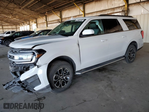 2022 Ford Expedition Max XLT z VIN 1FMJK1JT2NEA26909, wystawiony jako Copart lot #79714974 z przebiegiem 34 048 mil mil oraz Czysty tytuł • Clean title. Historia ofert i sprzedaży dostępna na DreamBid. Obrazek 1.