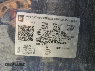 2018 Chevrolet Trax LS with VIN 3GNCJNSB8JL396504, listed as a Copart auction lot 54419405 with 59,064 mi miles and Salvage Title. Bid and sale history available at carsss.com. Image 13.