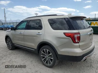 2017 Ford Explorer Platinum with VIN 1FM5K8HT1HGD78629, listed as a Copart auction lot 60538845 with 78,722 mi miles and Salvage title. Bid and sale history available at DreamBid. Image 2.