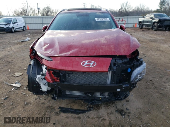 2022 Hyundai Kona Limited with VIN KM8K5CA34NU910962, listed as a Copart auction lot 40102183 with 9,438 mi miles. Bid and sale history available at carsss.com. Image 5.