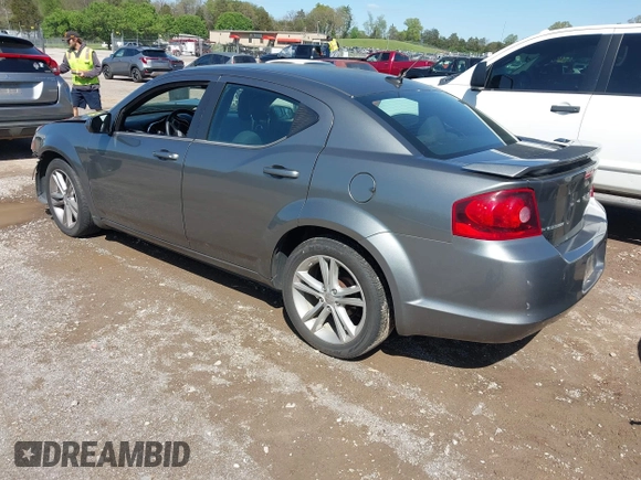 2013 Dodge Avenger SXT with VIN 1C3CDZCG7DN585431, listed as a IAAI auction lot 41975228 with 152,703 mi miles and . Bid and sale history available at carsss.com. Image 3.