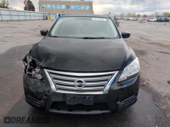 2013 Nissan Sentra FE+ S with VIN 3N1AB7AP2DL644369, listed as a Copart auction lot 54722565 with 160,173 mi miles and Salvage Title. Bid and sale history available at DreamBid. Image 5.