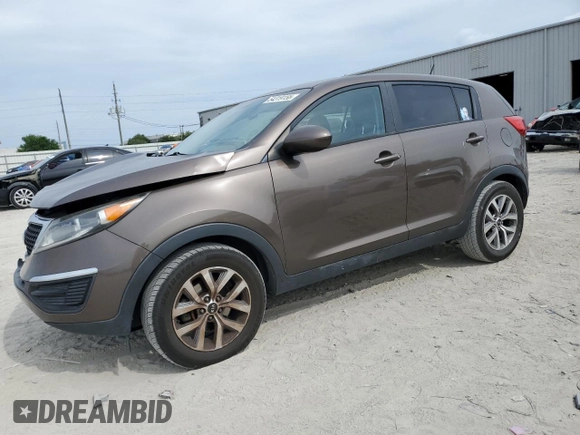 2015 Kia Sportage LX with VIN KNDPB3AC9F7698837, listed as a Copart auction lot 54319155 with 156,113 mi miles and Salvage Title. Bid and sale history available at carsss.com. Image 1.