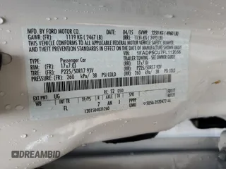 2015 Ford C-Max Energi SEL with VIN 1FADP5CU7FL112056, listed as a Copart auction lot 56296494 with 37,279 mi miles. Bid and sale history available at carsss.com. Image 13.