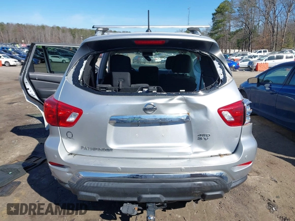 2018 Nissan Pathfinder SL with VIN 5N1DR2MM7JC647300, listed as a IAAI auction lot 41695700 with 124,573 mi miles. Bid and sale history available at carsss.com. Image 15.