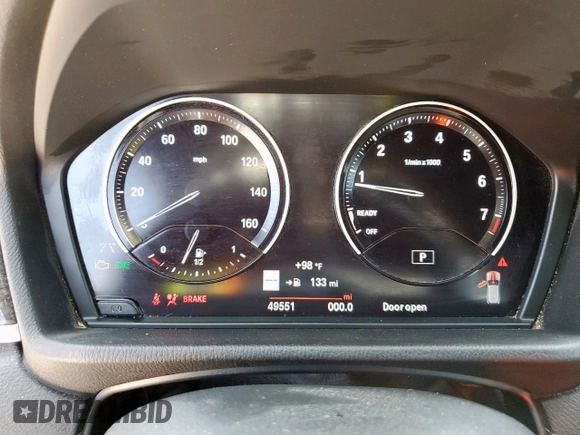 2020 BMW X2 sDrive28i with VIN WBXYH9C0XL5P59325, listed as a Copart auction lot 57661505 with 49,551 mi miles and Salvage title. Bid and sale history available at DreamBid. Image 9.