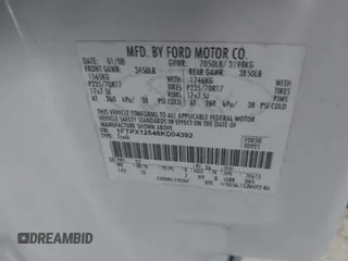 2008 Ford F-150 XL with VIN 1FTPX12548KD04392, listed as a IAAI auction lot 42692561 with 150,509 mi miles and . Bid and sale history available at DreamBid. Image 9.