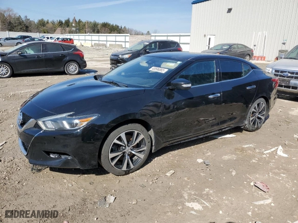 2018 Nissan Maxima SL with VIN 1N4AA6AP3JC401810, listed as a Copart auction lot 48596865 with 91,698 mi miles and Salvage Title. Bid and sale history available at carsss.com. Image 1.