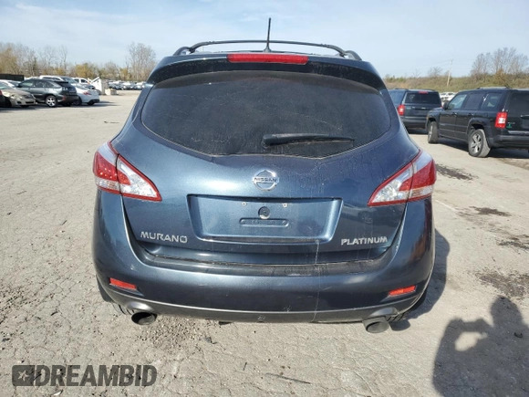 2012 Nissan Murano LE with VIN JN8AZ1MU5CW101246, listed as a Copart auction lot 80075154 with 110,638 mi miles and Salvage Title. Bid and sale history available at DreamBid. Image 6.