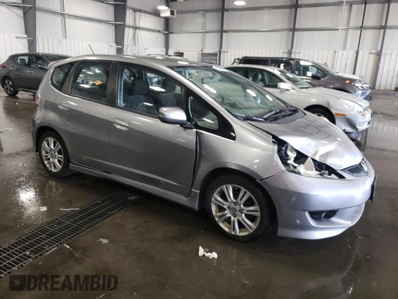 2010 Honda Fit Sport with VIN JHMGE8H40AS027600, listed as a Copart auction lot 62880684 with 271,289 mi miles and Salvage Title. Bid and sale history available at carsss.com. Image 4.