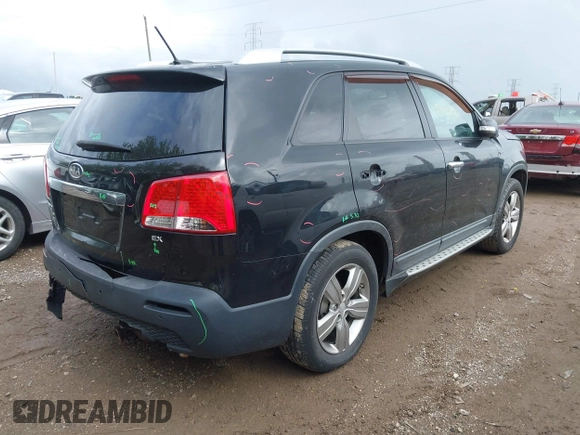 2013 Kia Sorento EX z VIN 5XYKU4A69DG365736, wystawiony jako IAAI lot #42127780 z przebiegiem 184 410 mil mil oraz . Historia ofert i sprzedaży dostępna na DreamBid. Obrazek 4.