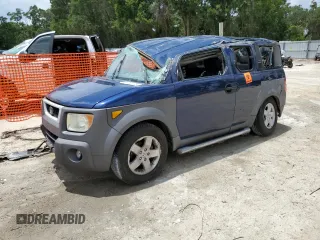 2003 Honda Element EX z VIN 5J6YH28503L027011, wystawiony jako Copart lot #58715135 z przebiegiem 194 828 mil mil oraz Nie do naprawy • Non repairable. Historia ofert i sprzedaży dostępna na DreamBid. Obrazek 1.