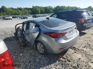 2016 Hyundai Elantra SE with VIN 5NPDH4AE3GH710356, listed as a Copart auction lot 52180295 with 0 mi miles and Non Repairable. Bid and sale history available at carsss.com. Image 2.