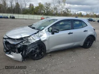 2022 Toyota Corolla Hatchback SE with VIN JTND4MBE9N3179176, listed as a Copart auction lot 75605984 with 25,570 mi miles and Salvage Title. Bid and sale history available at carsss.com. Image 1.