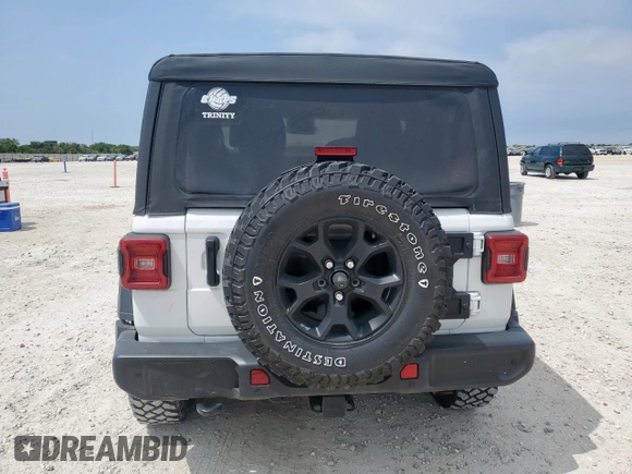 2022 Jeep Wrangler Sport S with VIN 1C4GJXAG5NW259605, listed as a Copart auction lot 57659775 with 14,864 mi miles and Salvage title. Bid and sale history available at DreamBid. Image 6.