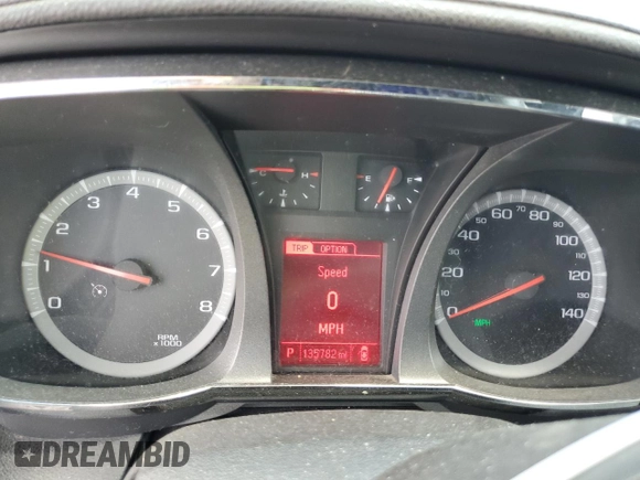 2013 GMC Terrain SLE with VIN 2GKALSEK4D6106891, listed as a Copart auction lot 65128345 with 135,782 mi miles and Salvage title. Bid and sale history available at DreamBid. Image 9.