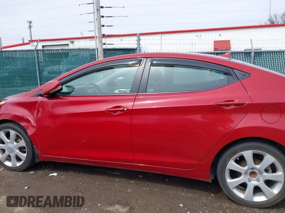 2012 Hyundai Elantra Limited with VIN KMHDH4AE6CU368302, listed as a IAAI auction lot 41867352 with 114,548 mi miles. Bid and sale history available at carsss.com. Image 14.