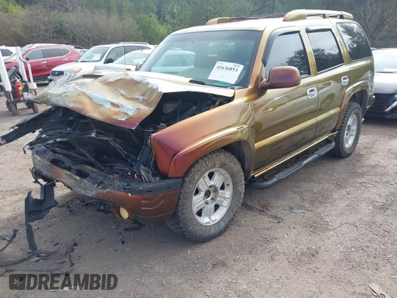 2003 Chevrolet Tahoe LT with VIN 1GNEK13Z23R302221, listed as a IAAI auction lot 41636853 with 264,525 mi miles. Bid and sale history available at carsss.com. Image 2.