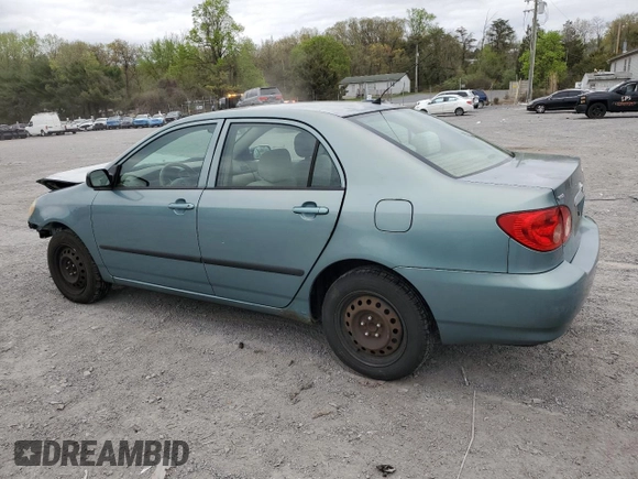 2006 Toyota Corolla CE с VIN 2T1BR32E76C685749, выставлен на аукционе Copart как лот 53939235 с пробегом 189 343 миль миль и Списание • Salvage title. История ставок и продаж доступна на DreamBid. Изображение 2.