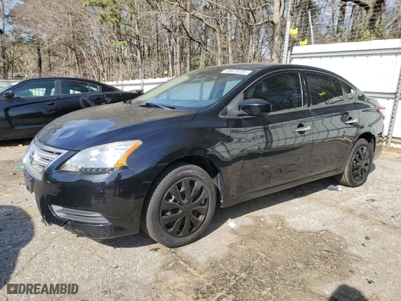 2014 Nissan Sentra S with VIN 3N1AB7AP5EY312379, listed as a Copart auction lot 49673235 with 123,500 mi miles and Salvage Title. Bid and sale history available at carsss.com. Image 1.