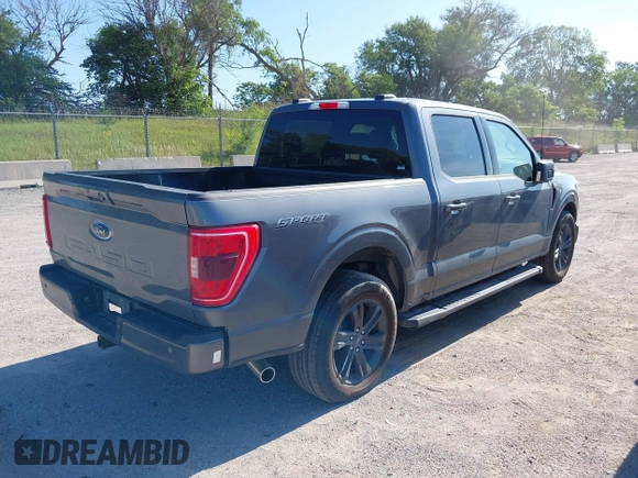 2023 Ford F-150 XL with VIN 1FTEW1C5XPFC27818, listed as a IAAI auction lot 42725090 with 46,685 mi miles and . Bid and sale history available at DreamBid. Image 4.