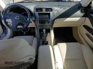 2010 Lexus IS 250 C with VIN JTHFF2C28A2513695, listed as a Copart auction lot 53727825 with 47,955 mi miles and Salvage title. Bid and sale history available at DreamBid. Image 8.