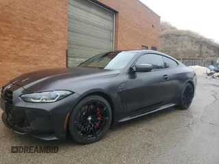 2022 BMW M4 Competition xDrive with VIN WBS43AZ08NCJ42001, listed as a Copart auction lot 48220355 with 54,280 mi miles and Clean Title. Bid and sale history available at carsss.com. Image 2.