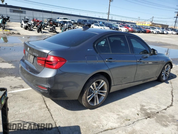 2016 BMW 3 Series 330e iPerformance with VIN WBA8E1C54GK479682, listed as a Copart auction lot 45967824 with 92,025 mi miles. Bid and sale history available at carsss.com. Image 3.