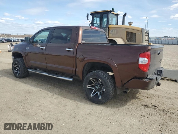 2015 Toyota Tundra 4WD Truck Platinum with VIN 5TFAY5F14FX438207, listed as a Copart auction lot 52706155 with 156,683 mi miles and Clean Title. Bid and sale history available at carsss.com. Image 2.